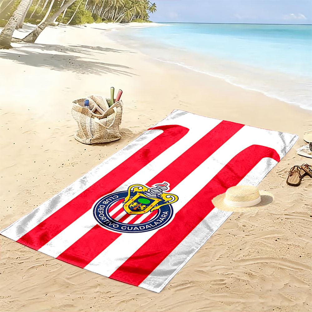 Red and White Striped Towel A must-have beach towel for beach travel
