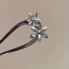 New Chinese Style High-end Water Diamond Flower Goddess Hairpin U-shaped Hairpin Daily Hair Tying Versatile Hair Accessories