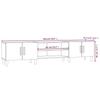 Glossy White TV Cabinet 180 x 31.5 x 40 cm Engineered Wood