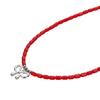 Charmy Red Ribbon Glass Bead Necklace