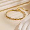 2/4/5MM Luxury Zircon Tennis Chain Bracelet for Women Stainless Steel Zircon Chain Bracelets Dainty Charm Jewelry Gift
