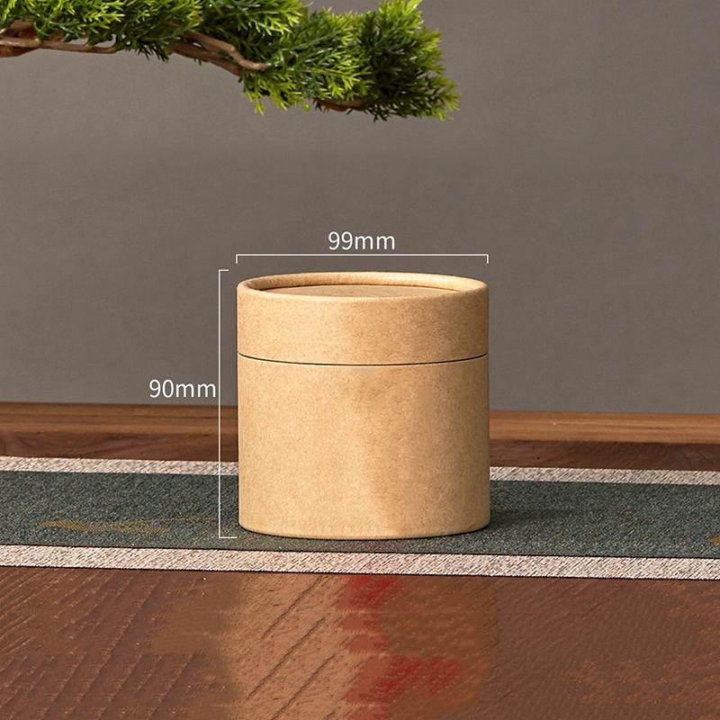 1Pcs Kraft Paperboard Tubes Round Essential Oil Packaging Containers For Tea Caddy Coffee Cosmetic Crafts Gift Storager