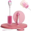 360 Degree Rotation Baby Bottle Brush Set Long handle Silicone Feeding Bottle Cleaners  Straws