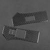For Toyota Yaris 2006-2011 Real Carbon Fiber Stickers Door Window Lift Control Panel Cover Car Accessories Interior Decorative