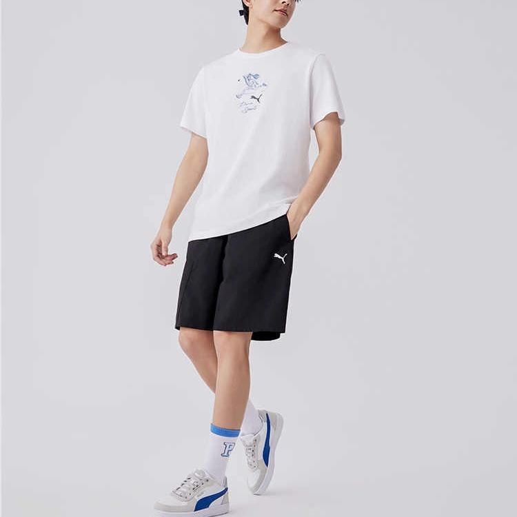 PUMA Team Graphic T-shirt 'White' Men's 627121-02