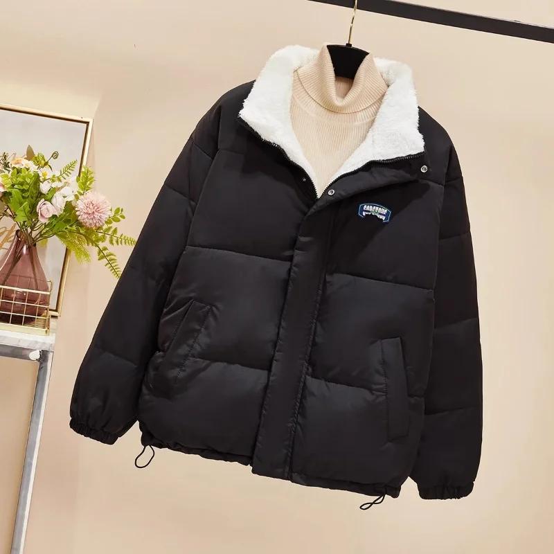 Stand Collar Cardigan Women's Casual Stylish Jacket Top Zipper Long Sleeve Solid Color Pocket