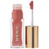 Merit Shade Slick Hydrating Tinted Lip Oil 0.23 Oz   7 Ml Biarritiz Nude Peach