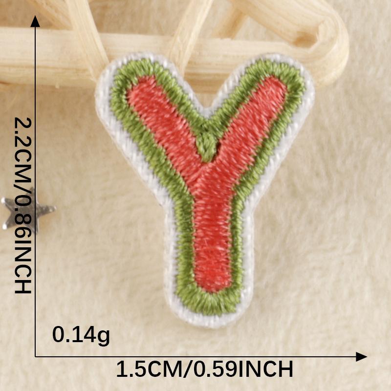 A-Z Embroidery Sticker Cartoon Original English Patch Clothing Accessories Badge Accessories Ironing < Unk > < Unk > Wappen Cloth Sticker