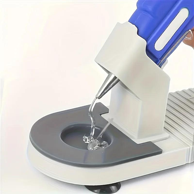 1Pc Hot Melt Glue Gun Holder, Durable Plastic Craft Tool Organizer with Storage Box