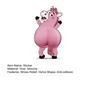 3D Horse Butt Anti-collision Sticker Cartoon Horse Decal Anxiety Stress Relief Butt Pinch Toy Adhesive Animal Decorative