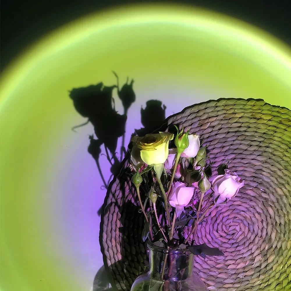 Sunset Ambient Light with Remote Control,16 Lighting Modes,Photography RGB Lamp,Bedroom Party Dinner Decoration,Sunset Shooting