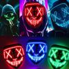 Bezdrátový bar Hudební festival Neonová čistící maska Masopustní párty maska Svítí ve tmě Cosplay kostým