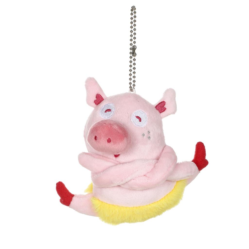 Adorável Show Show Porco Dança de Balé Brinquedo de Pelúcia Pingente Boneca de Porco de Desenho Animado Decoração de Bolsa Presente