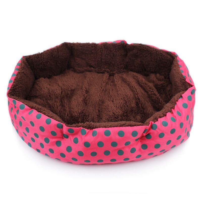 Pet Bed Smalllarge Dog Cat Bed House Kennel Doggy Warm Cushion Mat Blue Pink