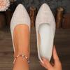 Fashion Comfortable Low Heel Pointed Toe Women's Casual Shoes Autumn New Style Fashionable Flat Footwear Breathable Women's Shoes