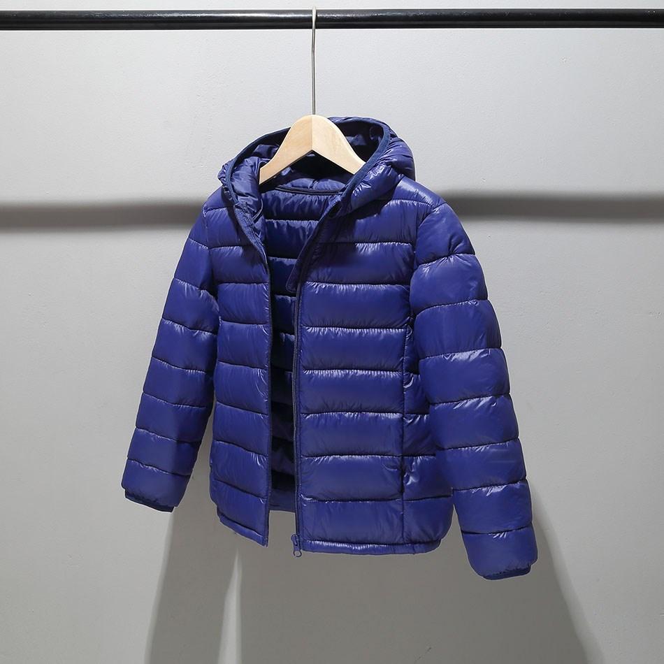 2025 Boy Girl Outerwear Teen Hooded Cotton Padded Tops Teenager Light Clothes Children Korean Puffer Jacket Zipper Warm Snowsuit