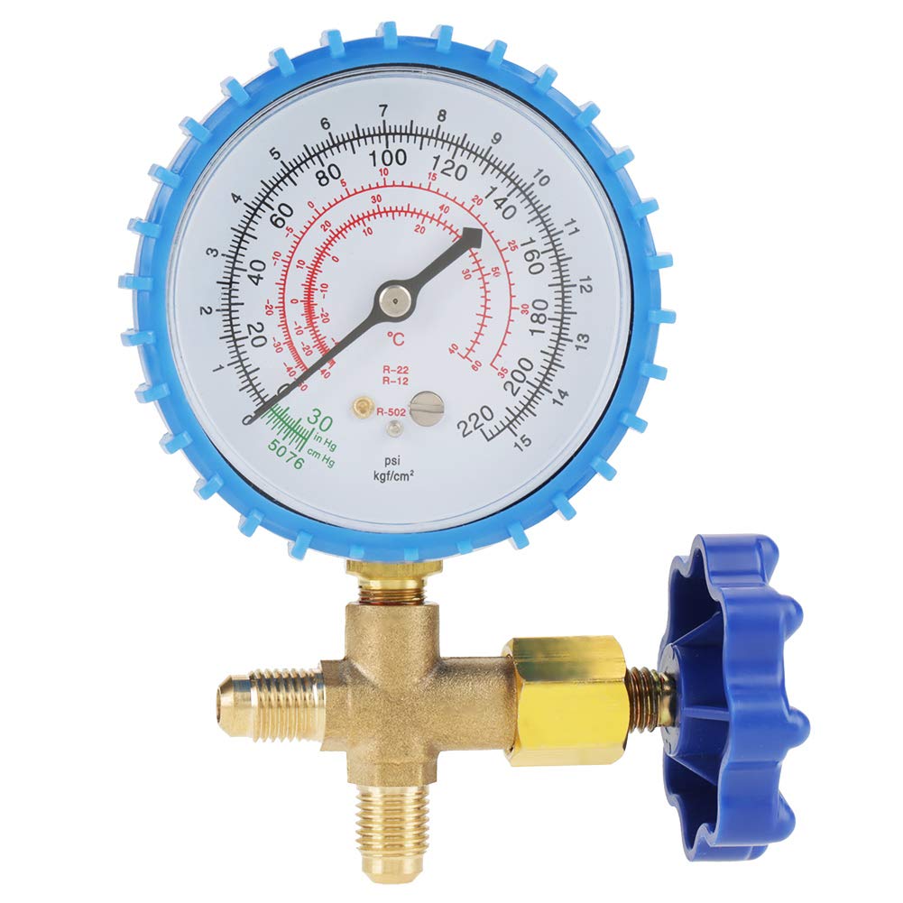 Manifold Freon Gauge High Low Pressure Gauge for Air Conditioner R410A R22 R134A R404A