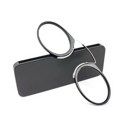 Clip Nose Mini Readers Reading Glasses Men Women Prescription Glasses Without Arms Pince-nez +1.0 1.5 2.0 2.5 3.0 3.5 Oculos