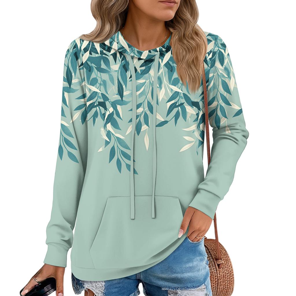 Womens Pullover Hoodies Teen Girls Fashion Hooded Sweatshirt Womans Fall Tunic Top
