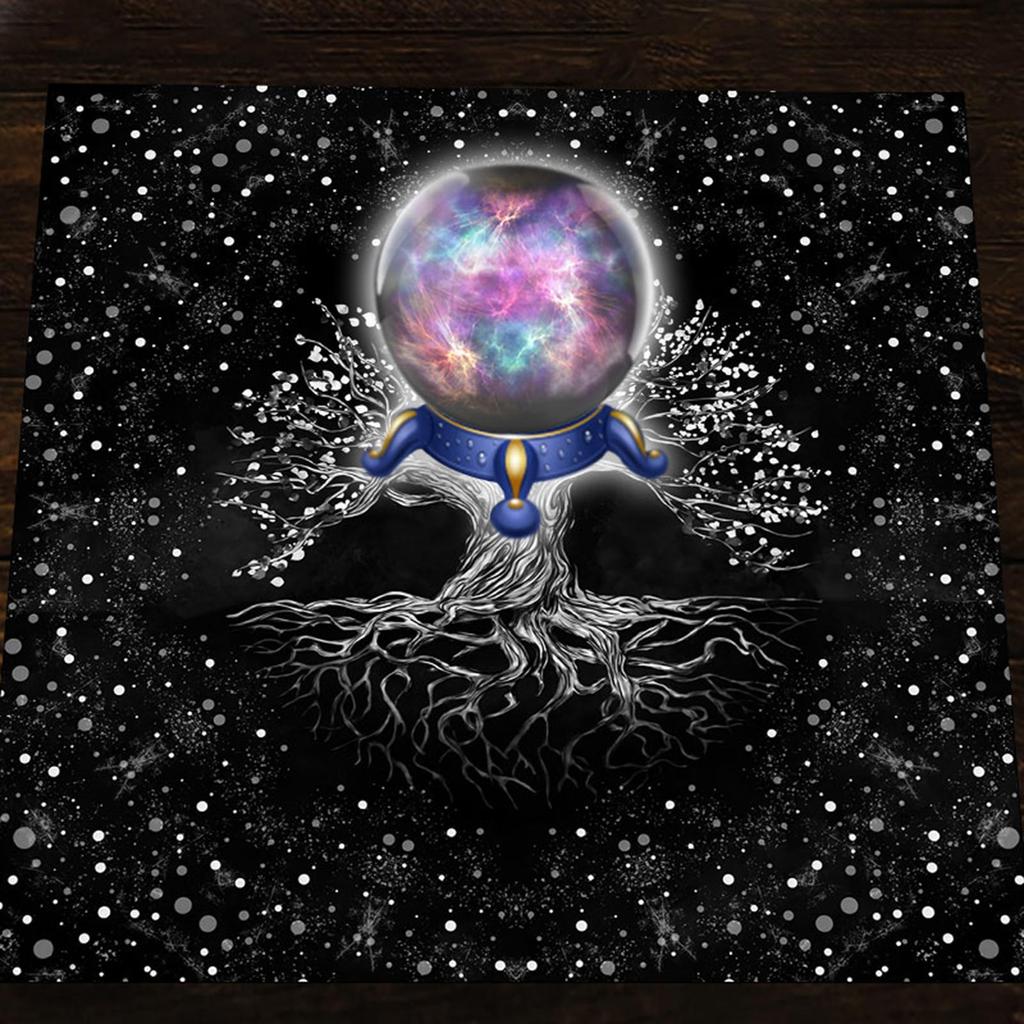 Divinations Tablecloth Trees Of Life Tarot Cards Tablecloth Altars Cloth Oracles Divinations Board Game Accessories