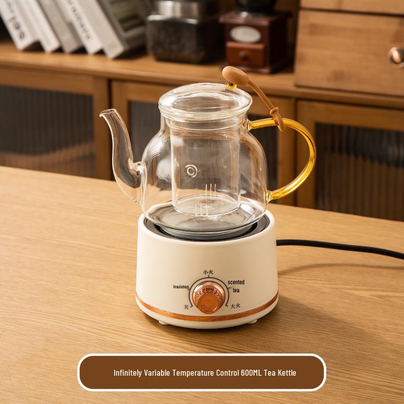 All-Glass Smart Touch Electric Tea Brewing Pot and Stewing Cup Gift Set