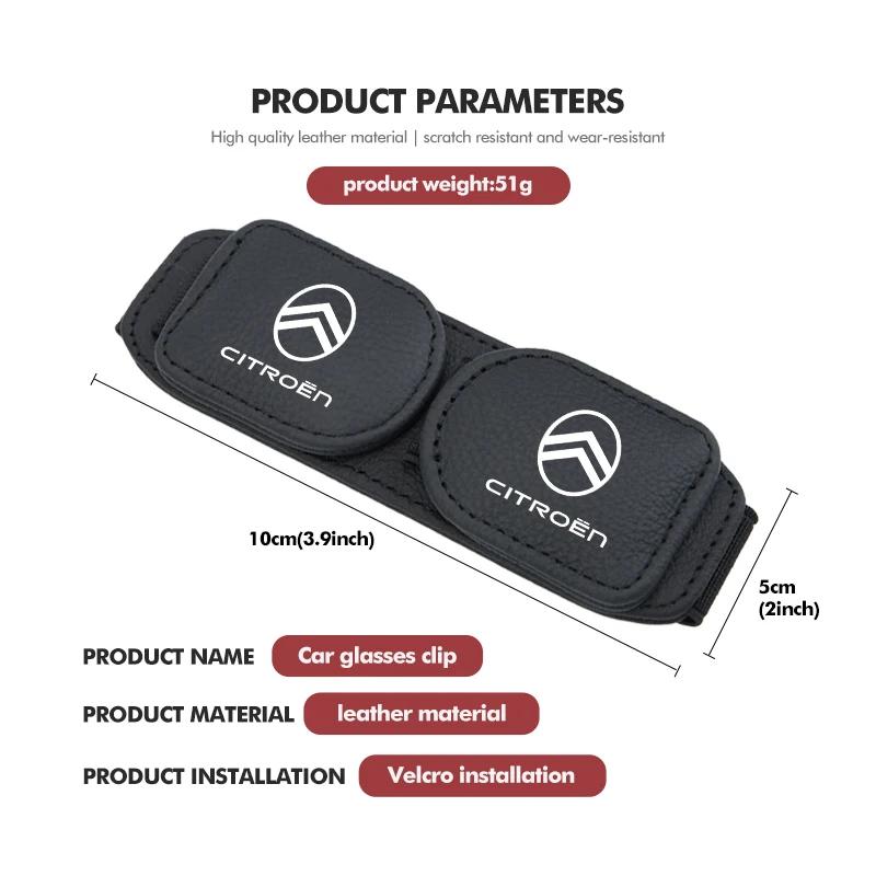 Car Sun Visor Glasses Clip Card Ticket Holder Stand Fastener For Citroen Grand Berlingo Jumper Celysee Xsara Picasso Aircross