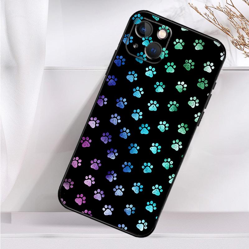 Cat Dog Paws Phone Case For iPhone 16 15 14 12 11 13 Pro Max 7 8 Plus X XR XS Max 13 12 Mini Cover