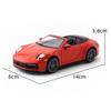 911 Cabriolet Porsche Alloy Car Model With Sound Light For Kids Collectors And