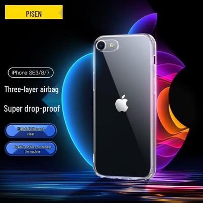 Pisen Transparent Anti-Fall TPU Phone Case for iPhone