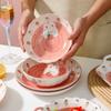Younuo Cute Cartoon Ceramic Tableware Set