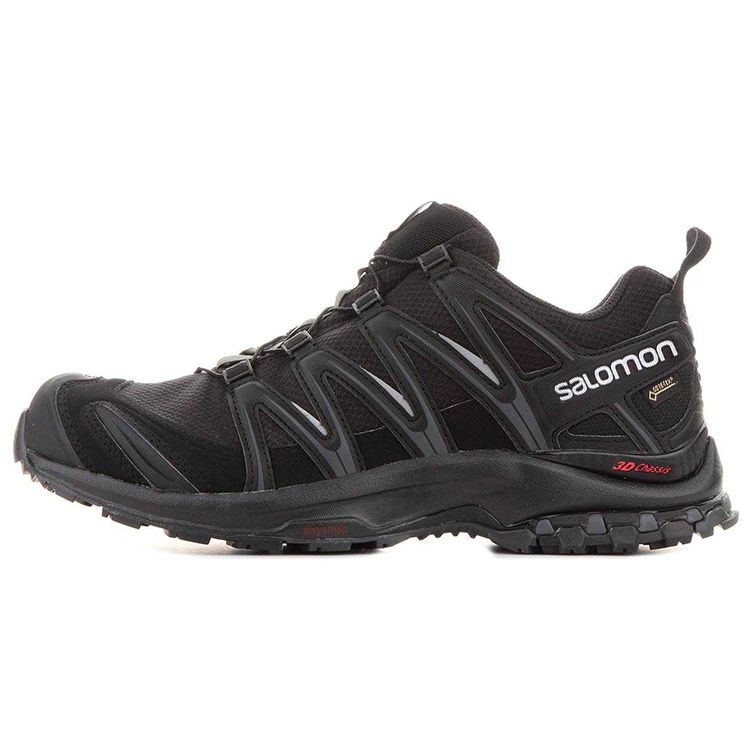 SALOMON Xa Pro 3D Leather Comfortable Outdoor Breathable Low-Cut Hiking Shoes Men Hiking Shoes Black 393322