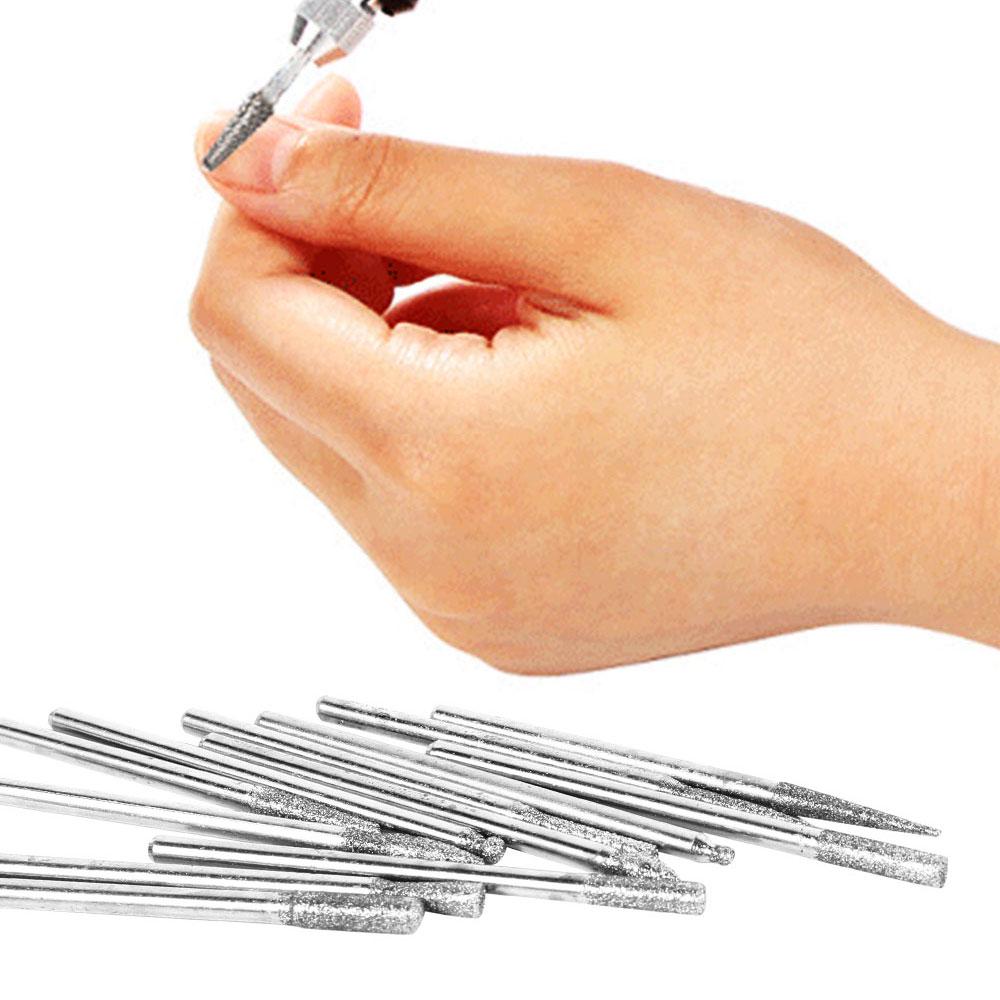 Ceramic Diamond Nail Drill Milling Cutter Nail Art Manicure Files Electric Rotary Grinder Tools