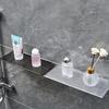 Acrylic Storage Rack for Bathroom Storage, Non Perforated Wall Mounted, Cosmetic Storage Rack for Bathroom Walls
