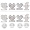 Heart Candlestick Molds Love Heart Candle Holder Molds with Base for DIY Craft Tealight Candle Holder Room Decorations