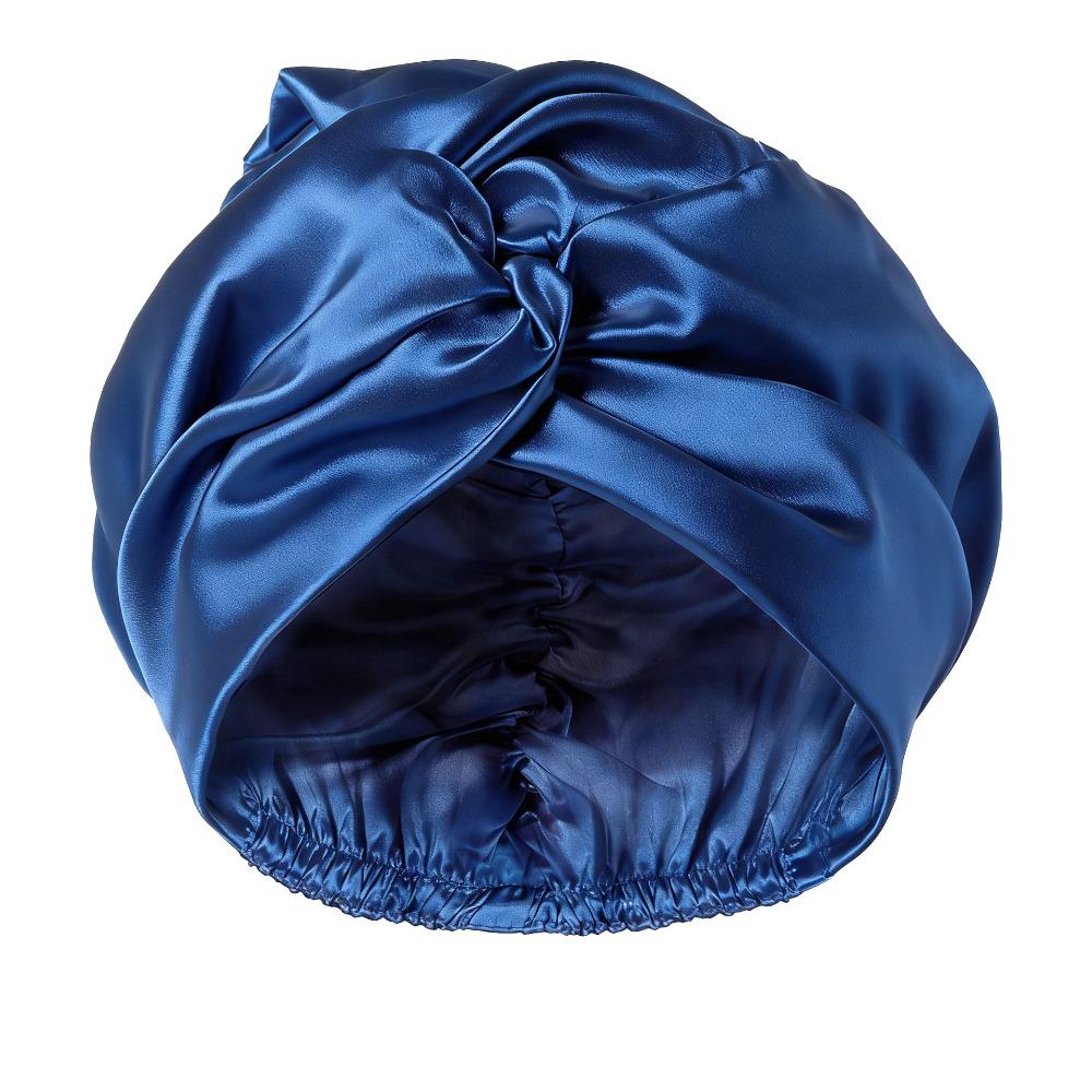Adjustable Mulberry Silk Wrap Satin Fabric Pure Silk Turban Premium Night Sleep Cap  Curly Hair