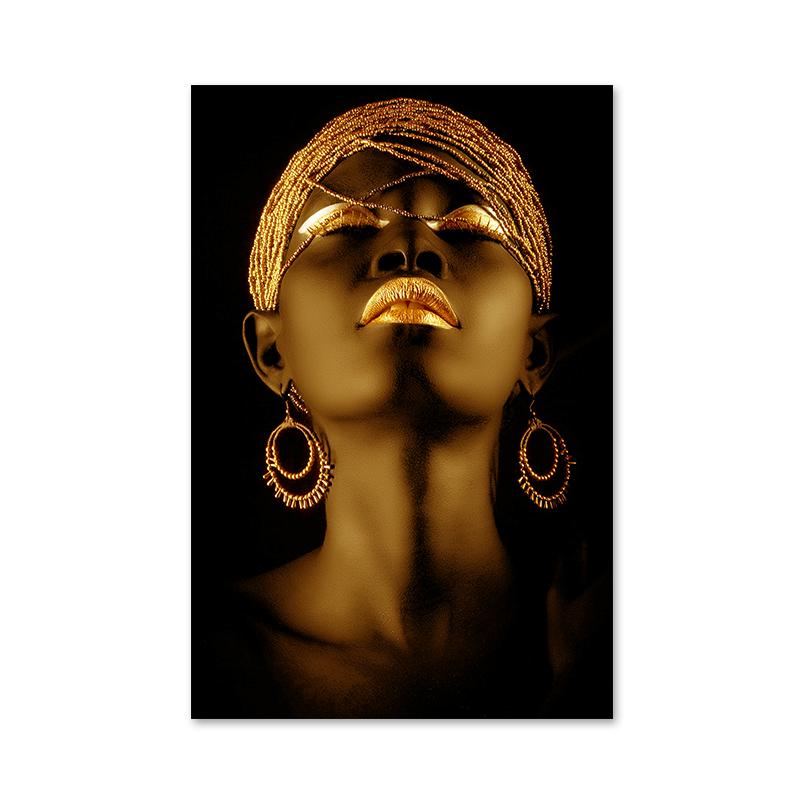Afrikanische Frauen Leinwand Malerei Moderne Figur Poster und Drucke Wand Kunst Bilder für Bars Wohnzimmer Hause Dekoration