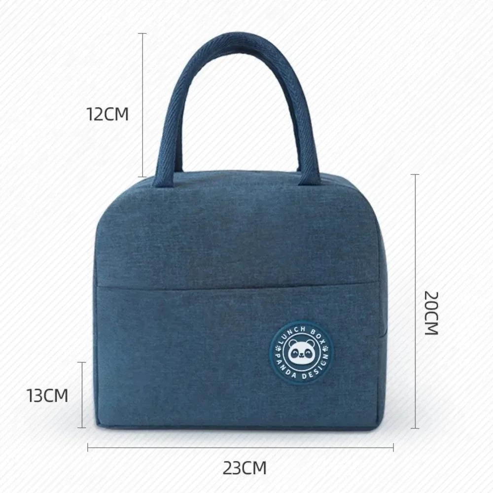 Portable Lunch Box Bag Waterproof Portable Lunch Insulation Bag Waterproof Student Outdoor Thickening Bento Handbag Lunch Bag
