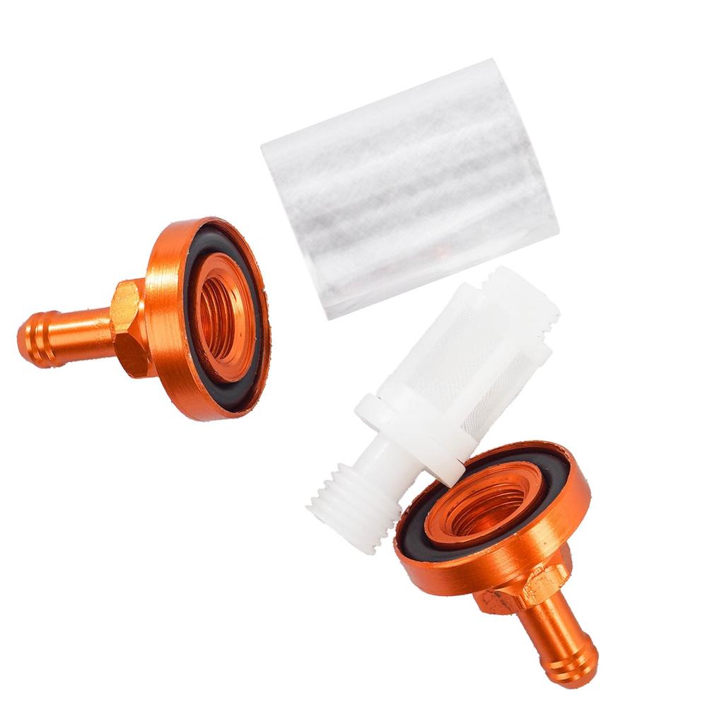 Universal Motorcycle Fuel Filter - High  Aluminum Glass Fuel Cleaner For Motorbike, Scooter, ATV, Dirt Bike - Multiple Colors Available