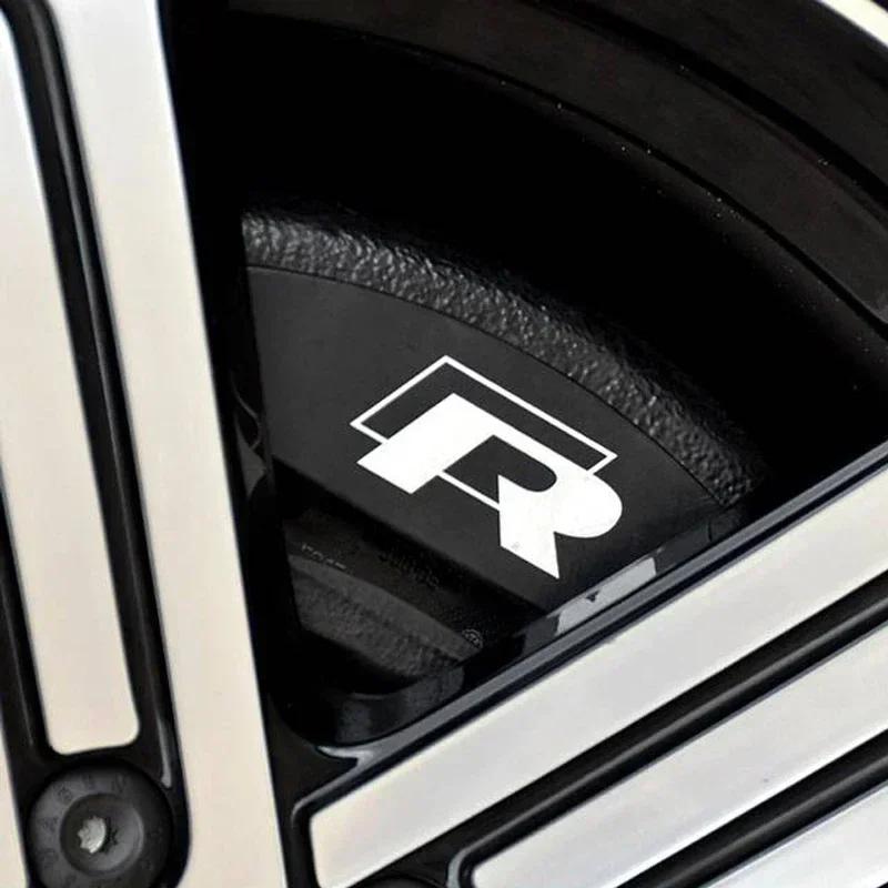 2026 Hot VOLKSWAGEN 4Pcs for Volkswagen VW R Line GOLF 3 Polo Jetta Passat GTI Bora Car Brake Caliper Graphic Stickers Racing Tu CW8