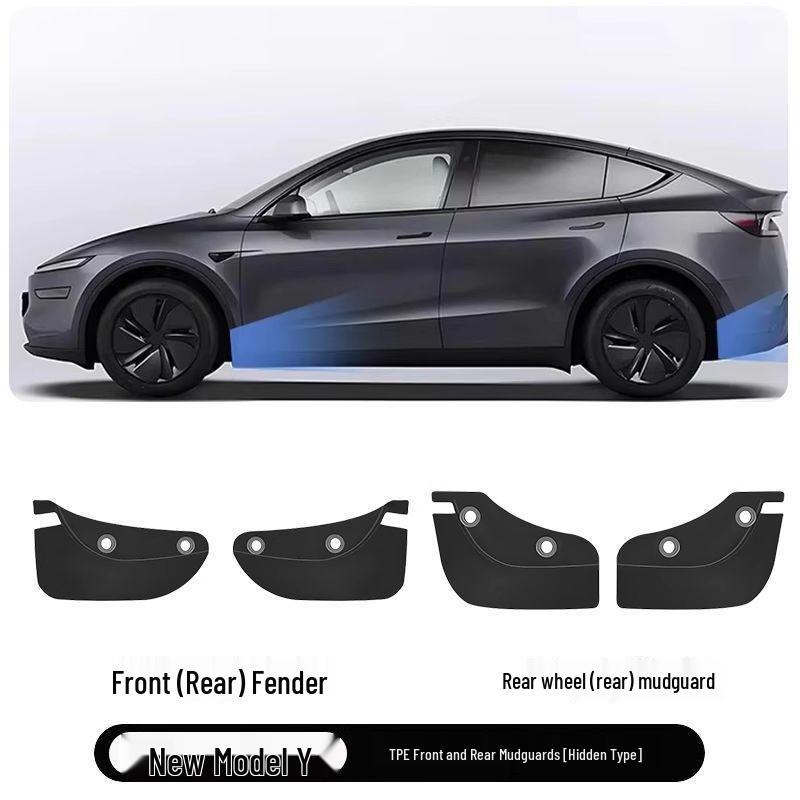 Unsichtbarer Kotflügel für Tesla Model Y/3 Facelift - Verstecktes Auto-Dekorationszubehör