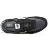 New Balance נעלי ריצה קז'ואל נוחות רטרו NB Comp 100 מעור סינטטי דו-שכבתי נוח גפה נמוכה נעלי סניקרס לנשים שחור אפור WLC100JB