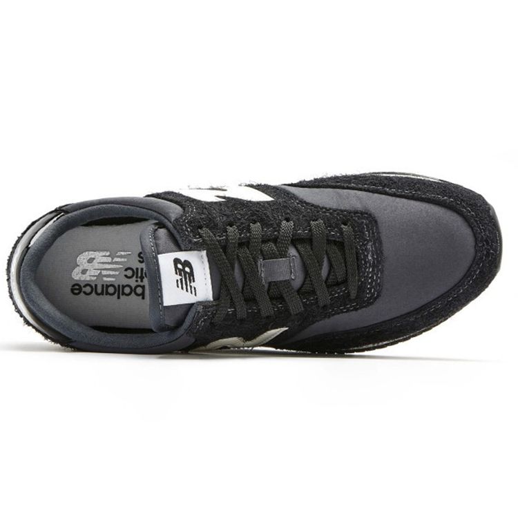 New Balance NB Comp 100 Retro Comfortable Two-Layer Cowhide Synthetic Leather Low-Top Casual Running Shoes Women sneaker Black Gray WLC100JB