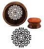 Printtoo DIY Stamp Floral Mandala Wooden Round Rubber Stamps Craft Textile-2