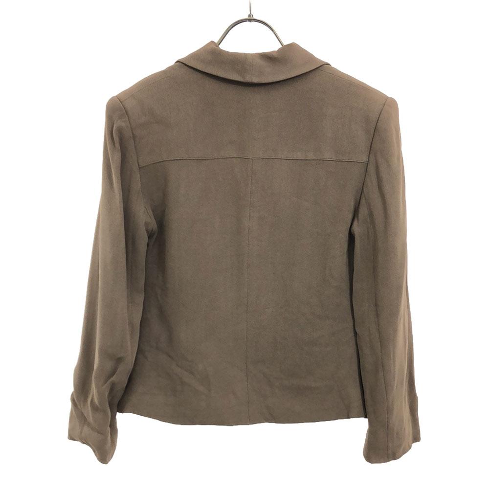 Givenchy Пиджак 90-х годов, приталенный, 38, Коричневый, Пожилые женщины, Б/у