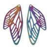 10pcs Butterfly Wing Charms Pendants Multicolor Painted Metal Charms Diy Necklace Bracelets Women Hollow Jewelry 5cm X 2.1cm