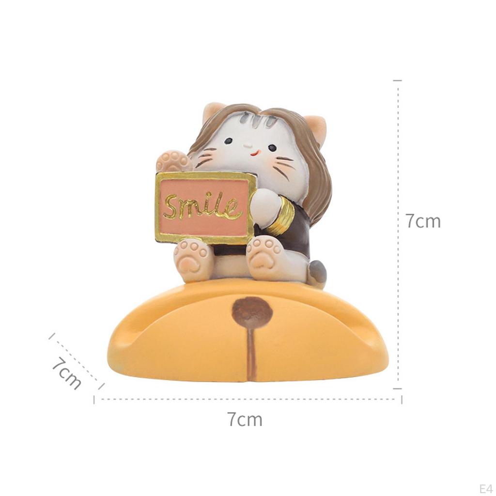Phone Holder Sculpture Animal Figurine for Desktop Gift