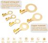 Round Terminal Set Connector Kit Brass Crimp Cable Terminal Brass
