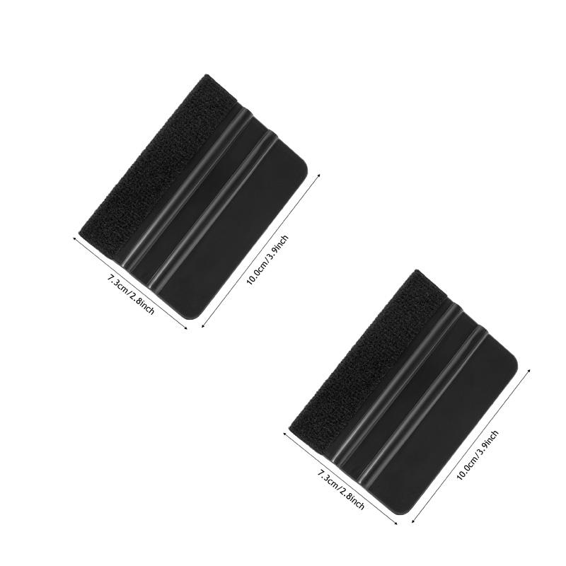 Plastic Squeegee 8IN/6IN/5IN/4IN Window Tint Squeegee Wrap Squeegee with Felt Edge Wallpaper Tool Decal Applicator Vinyl Scraper