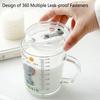 Kids Straw Cup With Lid And Handle Cute Glass Tumbler Baby Feeding Water Bottle Cartoon Glass Cup For Kids Drinkw