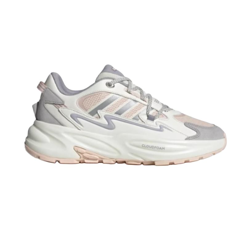 New Adidas Ozwave Anti Slip Wear Resistant Low Top Chunky Sneakers Unisex White Beige JR3191